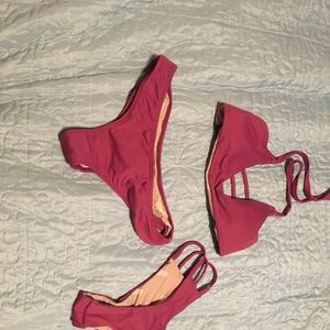 Midori Bikini size medium two bottoms one top